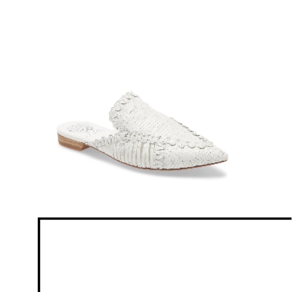 WHITE Vince Camuto pointed toe mule NIB - Picture 2 of 4